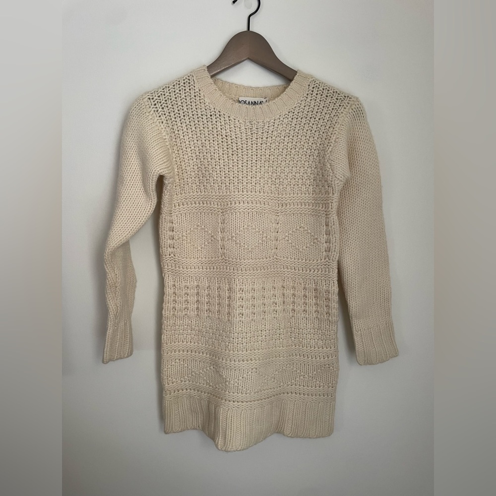 100% wool knit fisherman’s sweater, Small.